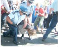 Scoop image: GPJA Iraq Invasion Protest, Auckland: March 19 2005.