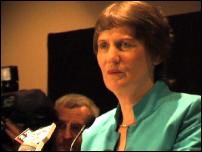 Scoop Image: Helen Clark at post-election press conference.